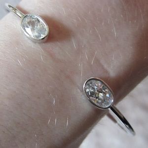 Nadri Crystal Cubic Zirconia Bangle Bracelet